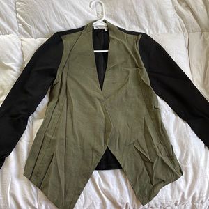 olive and black blazer jacket size xs